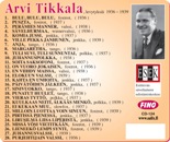 CD 124: Arvi Tikkala - Sävelhurmaa