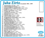CD 125: Juha Eirto - Tunnelmia 1950-luvulta
