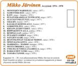 CD 136: Mikko Järvinen - Saanko luvan